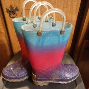 7/8c light up rain boots